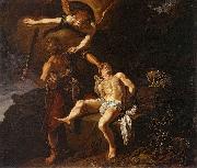 Pieter Lastman The Angel of the Lord Preventing Abraham from Sacrificing his Son Isaac oil painting artist